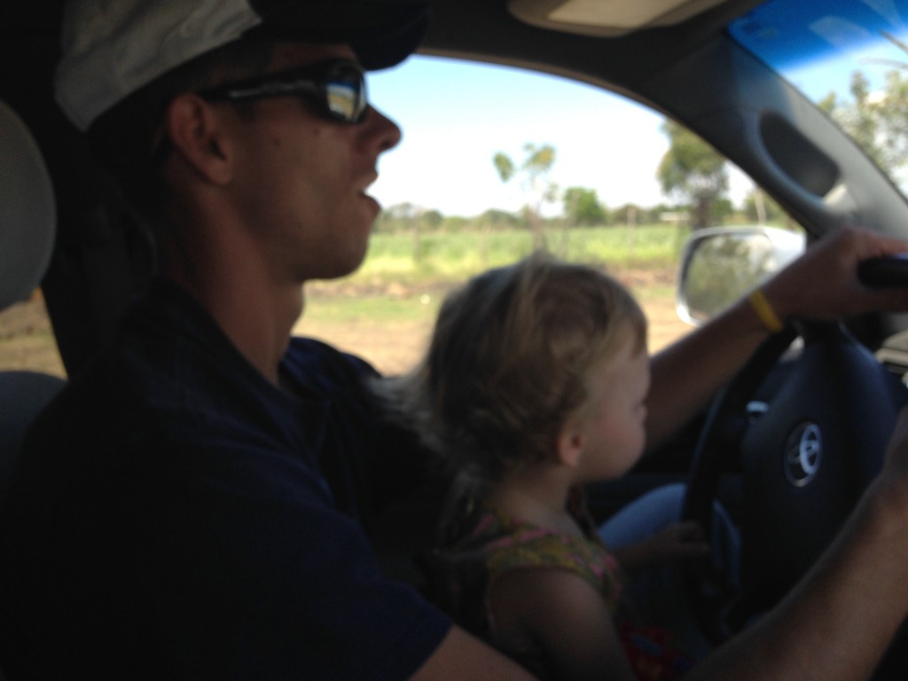 Driving with daddy